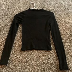 Black tight fitting long sleeve